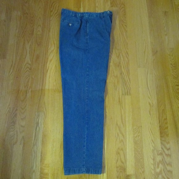 WHITE STAG WOMEN'S SIZE 14 TALL JEANS DARK BLUE DENIM TROUSER STYLE STRAIGHT LEG - Picture 4 of 9